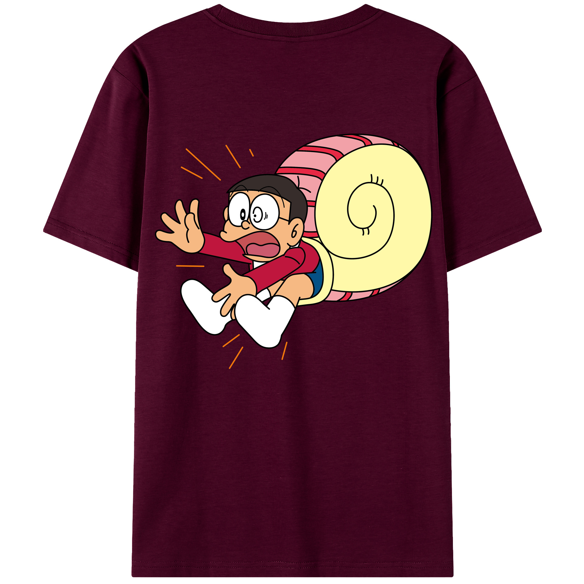 （画像用） ドラえもん 野比 のび太 Doraemon Nobita Nobi レディース半袖Tシャツ(バックプリント)